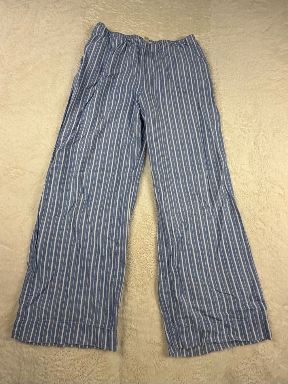 a new day Blue and White Striped women Lounge Joggers M